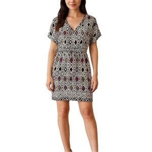 TWELFTH STREET by Cynthia Vincent Silk Print Dress
